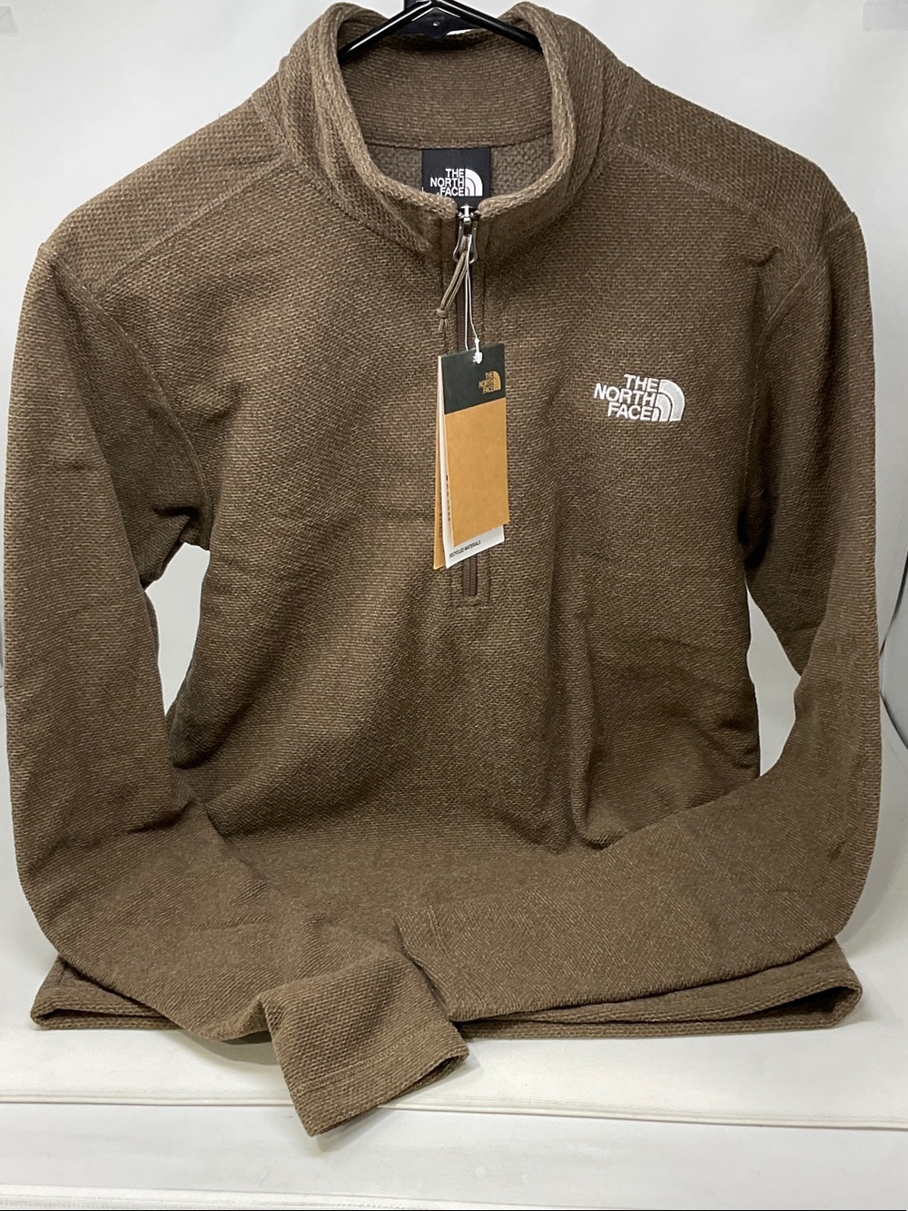 The North Face Brown Men’s Textured Cap Rock Half-Zip Lightweight Pullover